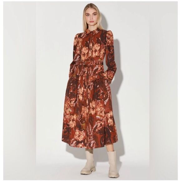 Fall Bloom” by Walter Baker – earthy florals & vintage charm SZ M - Picture 1 of 16